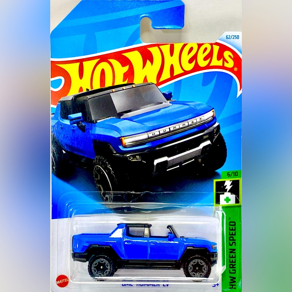 ✅ 🚗4/$20🚗 NEW 2024 MATTEL HOT WHEELS 6/10 HW GREEN SPEED GMC HUMMER EV #62/250